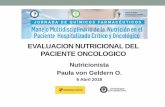 EVALUACION NUTRICIONAL DEL PACIENTE ONCOLOGICO