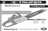 Instructivo de 12500 r/min Motosierra - Truper