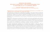 PROGRAMA ELECCIONES AUTONÓMICAS CASTILLA Y LEÓN 2022
