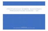 PROTOCOLO SOBRE ACCIONES PREVENTIVAS COVID - 19