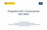 Programa LIFE. Convocatoria LIFE 2018