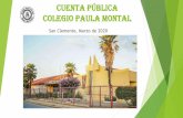 CUENTA PÚBLICA Colegio Paula Montal