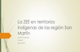 La ZEE en territorios indígenas de las región San Martín