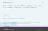 Materia: Sistemas Automáticos de Información Geográﬁc a