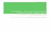 COLOMBIA - Encuesta Nacional de Calidad de Vida - ENCV 2011