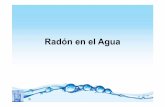 Radón en el Agua