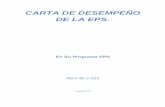 CARTA DE DESEMPEÑO DE LA EPS.