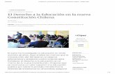 Constitución Chilena El Derecho a la Educación en la nueva
