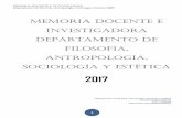 MEMORIA DOCENTE E INVESTIGADORA 2017 - UCLM