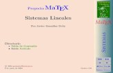 Proyecto MaTEX - .Solucion´ parametrizada de un sistema Soluciones a los Ejercicios ... Sistemas