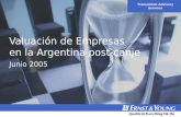 Valuaci³n de Empresas en la Argentina post-canje