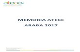 MEMORIA ATECE ARABA 2017 ... ORGANIGRAMA Junta Directiva ATECE-ARABA estأ، integrada por una Junta Directiva