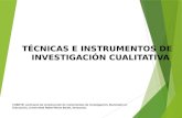 Tecnicas e instrumentos de investigación cualitativa