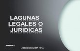 Lagunas juridicas-LAGUNAS DE LA LEY
